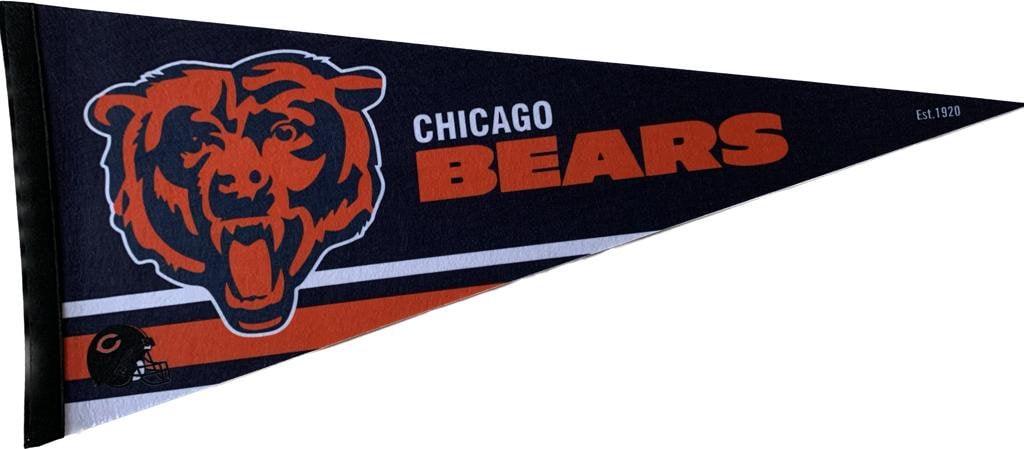 Chicago Bears american football gridiron nfl pennants vaantje vlaggetje vlag vaantje fanion pennant flag fahne drapeaux USA