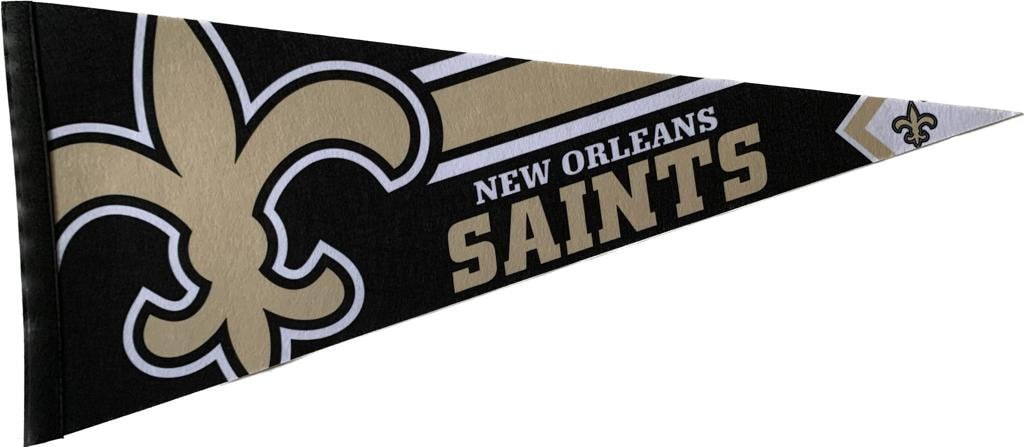 New Orleans Saints american football gridiron nfl pennants vaantje vlaggetje vlag fanion pennant flag Louisana USA Drew Brees
