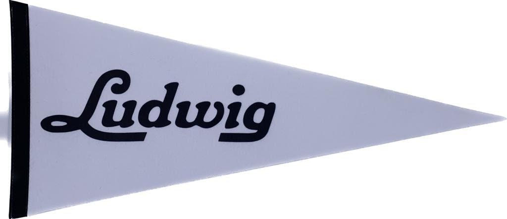 Ludwig Drums usa pennant Music collectibles vintage pennant vaantje vlag vaantje fanion pennant flag music wall decor instrument percussion